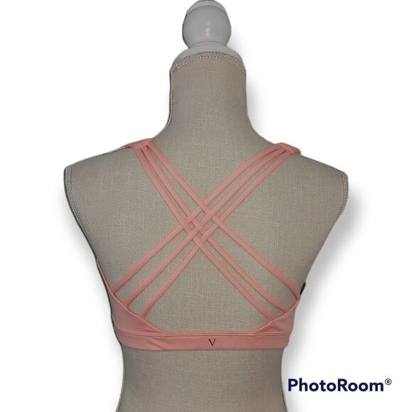 Victoria's Secret medium peach color cris-cross back design bralette - Picture 3 of 5
